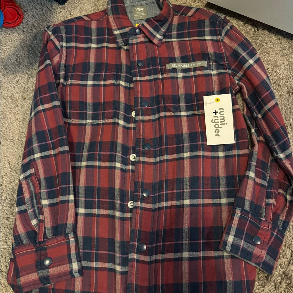 Boys reversible 2 in 1 button down